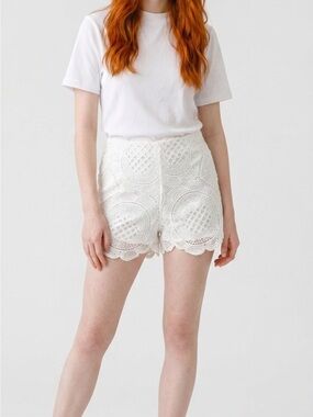 SHEIN White Lace Shorts